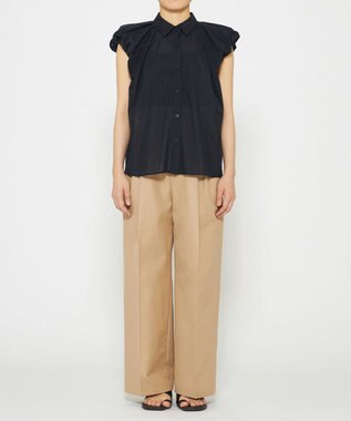 uncrave 【撥水・花粉防止・洗濯機洗い可】クリアツイル ワイドパンツ（uncrave STANDARD） ベージュ