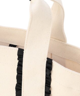 TOCCA 【八木アリサさん着用】TRILL TRIM CANVASTOTE キャンバストートバッグ アイボリー系