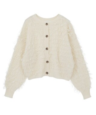 Green Parks ループニットカーディガン Ivory