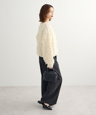 Green Parks ループニットカーディガン Ivory