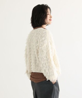 Green Parks ループニットカーディガン Ivory