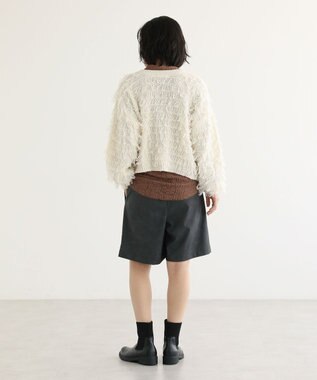 Green Parks ループニットカーディガン Ivory