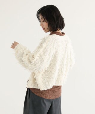 Green Parks ループニットカーディガン Ivory