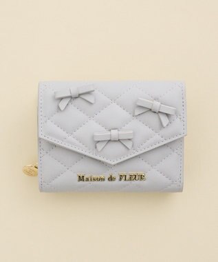 Maison de FLEUR ロンバスキルトリボンウォレット