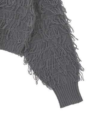 Green Parks ループニットカーディガン Gray