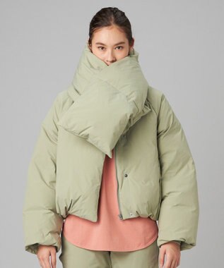 Chacott Chacott BALANCE ハイロフトミドルダウンジャケット カーキ