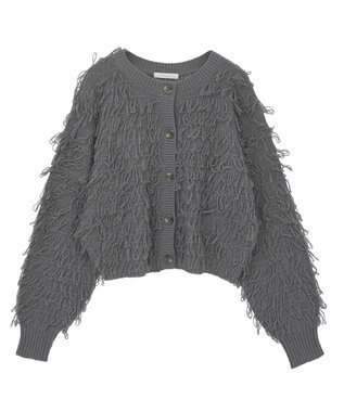 Green Parks ループニットカーディガン Gray