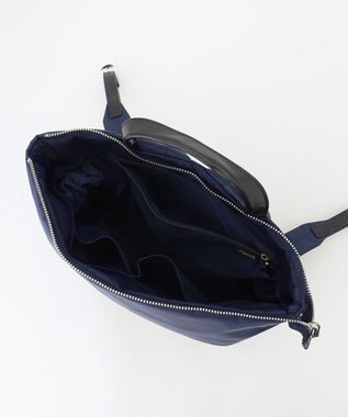 Y'SACCS ナイロン牛革リュック ネイビー