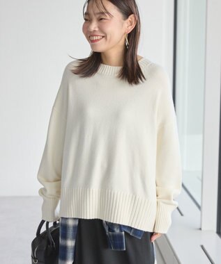 AMERICAN HOLIC バイパチモックネックニットプルオーバー Ivory