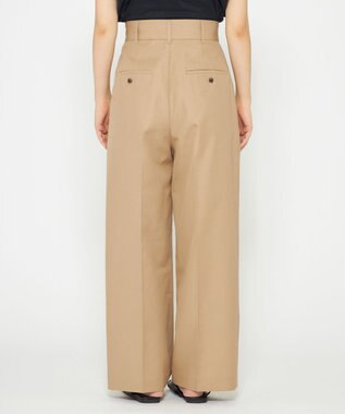 uncrave 【撥水・花粉防止・洗濯機洗い可】クリアツイル ワイドパンツ（uncrave STANDARD） ベージュ