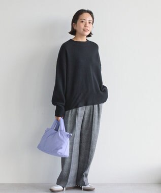 AMERICAN HOLIC バイパチモックネックニットプルオーバー Black