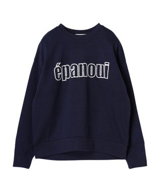 AMERICAN HOLIC 発泡ロゴポンチプルオーバー Navy