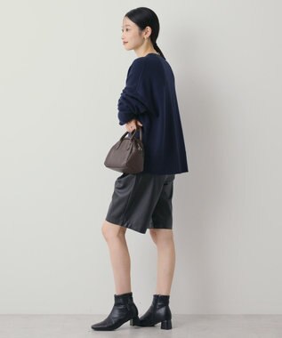 AMERICAN HOLIC バイパチモックネックニットプルオーバー Navy