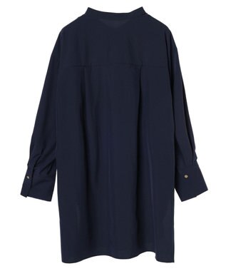 Green Parks イージーケア　比翼ボタンチュニック Dark Navy