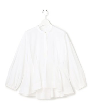 23区 【エステータ】サッカーオーガンジー タックブラウス ホワイト系