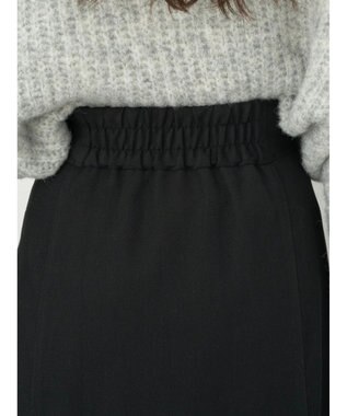 earth music&ecology フロントボタンスカート Black