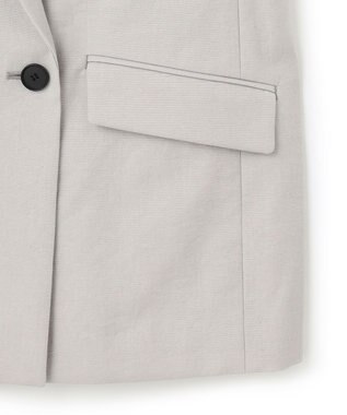 ICB 【セットアップ対応・洗える】 LooseWeave ダブルブレストジャケット トープ系