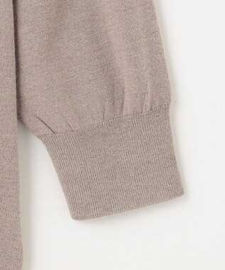 ANY L 【洗濯機可】インターシャロゴニット モカ