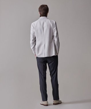 J.PRESS MEN 【Peppin Merino Comfort】【ウォッシャブル可 / 折り目加工】プレーンウィーヴ スラックス / ノータック ライトグレー系