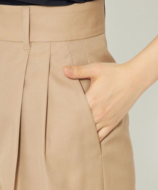 uncrave 【撥水・花粉防止・洗濯機洗い可】クリアツイル ワイドパンツ（uncrave STANDARD） ベージュ