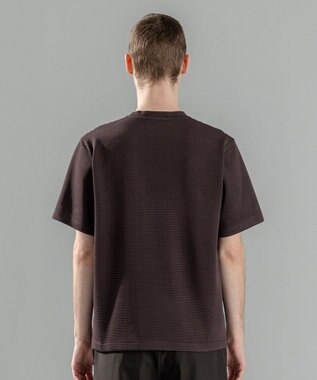 JOSEPH HOMME タックリップルジャージー　クルーネックTシャツ ダークブラウン系
