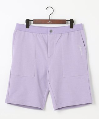 JOSEPH ABBOUD MOUNTAIN 【SPACE／UNISEX】オーガニックコットン使用 ヴィンテージインレー ショートパンツ ライラック系