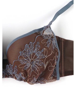 AMPHI 【otona MUSE WEB掲載】 ノンワイヤーブラ 谷間をメイク カップがバストにフィット 【BRAGENIC ブラジェニック ぴたっとフィットタイプ】 BMI257 アンフィ／ワコール ブラウン