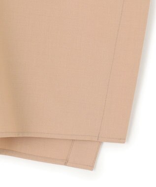 23区 L 【洗える】TWマットクロス ポンチョシルエット シャツ キャメル系