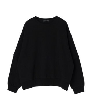 Green Parks ・ＳＵＧＡＲ　ＳＰＯＯＮ　２ｗａｙウラキモウプルオーバー Black