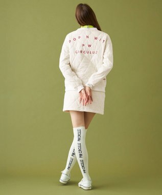 PW CIRCULUS 【裏地付き/防寒】【WOMEN】キルティングスエットプルオーバー ホワイト系