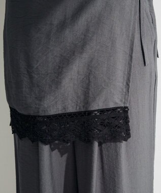 Green Parks ラップ付きパンツ Gray