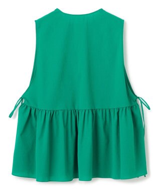 UNFILO BREEZEMOVE ペプラムブラウス グリーン