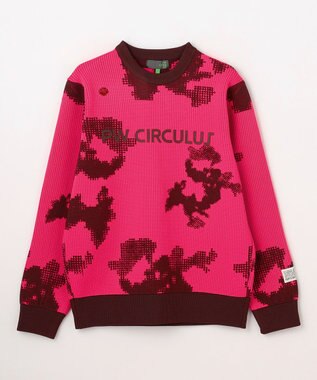 PW CIRCULUS 【MEN】Spark dot camouflage 軽量ニット ゴルフ ピンク系5