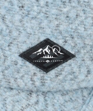JOSEPH ABBOUD MOUNTAIN ヘリンボンウールフリースキャップ サックスブルー系