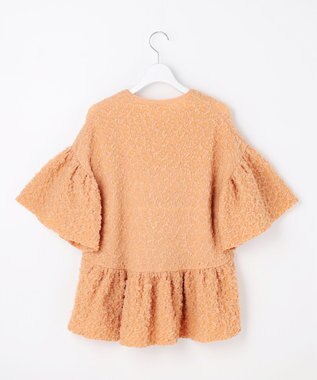 自由区 【カトリエムブーケ】Une forme bosselee ギャザーディテールフェミニンプルオーバー オレンジ