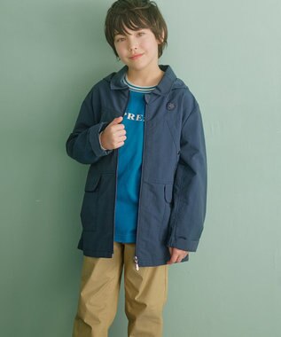 J.PRESS KIDS 【100-130cm】リブライン ロゴカットソー ダルブルー系