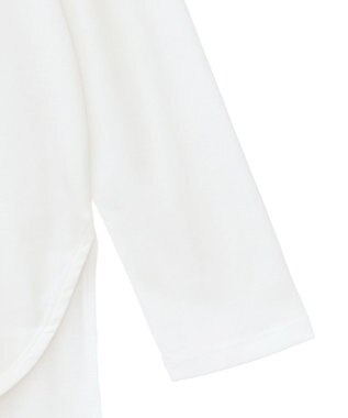 YECCA VECCA ラウンドヘム長袖ロゴTee Off White