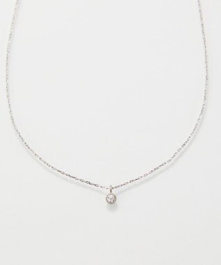 Phoebe 【金属アレルギー対応】シャイニーフチミルネックレス　シルバー シルバー