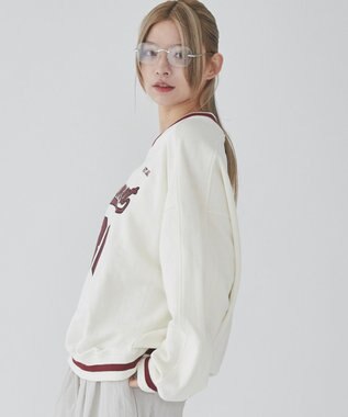 WEGO 【ユニセックス着用ITEM】ナンバリングプルオーバー オフホワイト