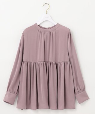 ANY SIS 【2SET】ニットベスト×チュニック ブラウス モーブ系