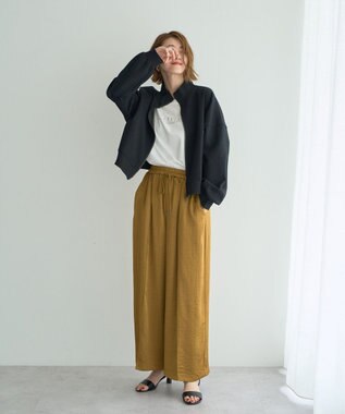 YECCA VECCA ラウンドヘム長袖ロゴTee Off White