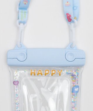 WEGO 【防水】防滴スマホポーチB サックス