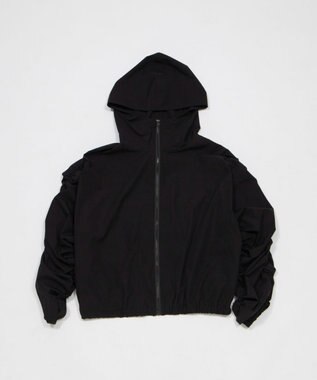 WEGO 【日焼け対策/セットアップ対応】ラッシュガードシャーリングパーカー ブラック