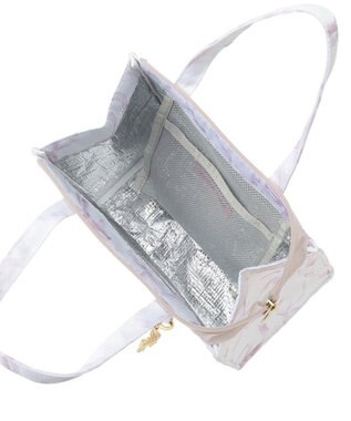 Maison de FLEUR 【保冷機能付き】リボン柄保冷バッグ Pink