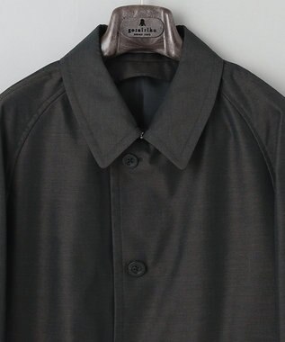 GOTAIRIKU 【山栄毛織】コットンモヘア ラグラン コート ダークブラウン系