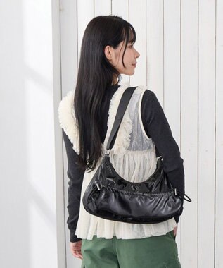 ROOTOTE 3635【シャーリングトート】SC.デリ.メタリックショルダー-A 02：ブラック