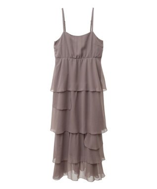 earth music&ecology アシンメトリーティアードワンピース Mocha