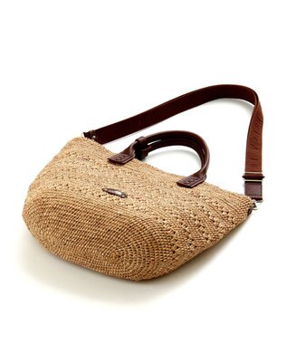 IBIZA ラフィア　2WAYバッグ エメラルドグリーン