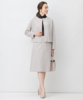 自由区 【Sサイズ有】360°FREE ウォッシャブル スカート ベージュ系