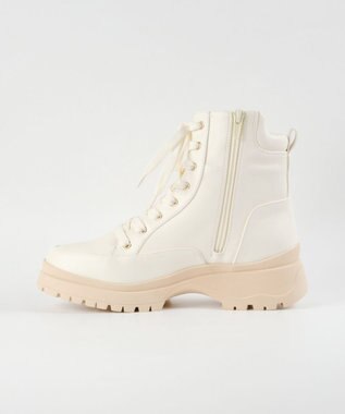 BONTRE 【MIONOTIS/ミオノティス】レースアップタンクソールショートブーツ/41012 オフホワイト